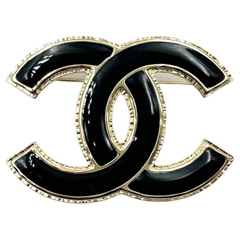 black and gold chanel brooch|chanel brooch cheap.